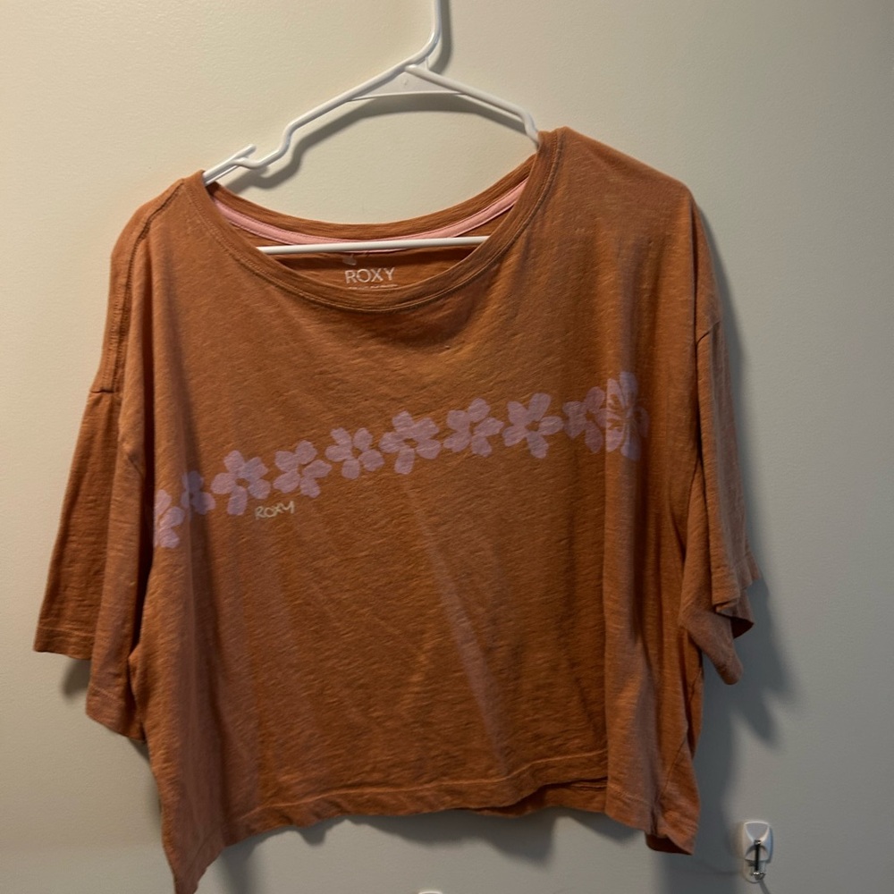 Roxy Women's Brown Floral Crop Top